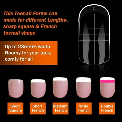 Kit De Uñas: Formas Duales Para Poly Gel 150 Piezas