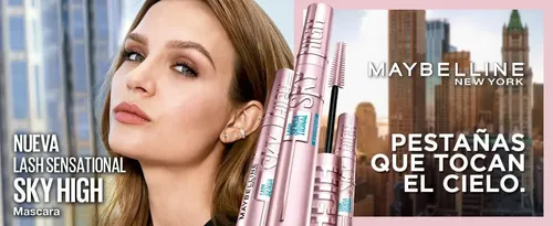 Mascara Pestañas Maybelline Sensational Sky High Lavable