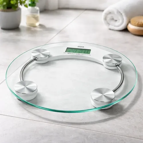 Balanza Digital Led Vidrio Transparente 180kg Sheli 1880