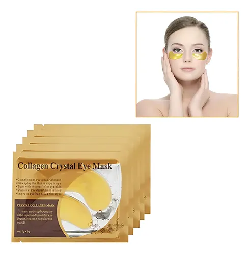 Máscara Colágeno Ojeras Crystal Parche Mascarilla X5 Unidad Todo Tipo De Piel