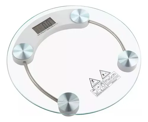 Balanza Digital De Vidrio De Baño Capacidad 150 Kg
