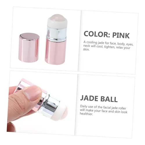 Rodillo De Jade Refrigerante Para Masaje Facial Y Cuello