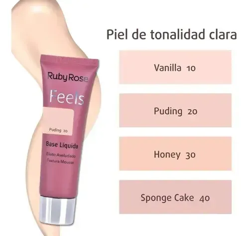 Ruby Rose Base Maquillaje Feels Textura Mousse Terciopelo