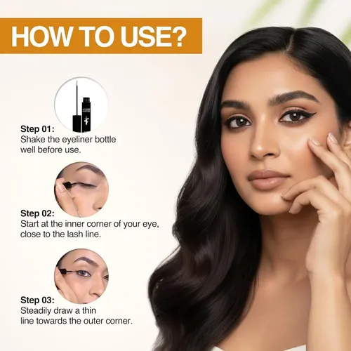 Delineador Líquido Waterproof Nourish Mantra 3ml Con