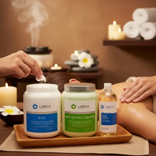 Kit Libra Crema Base 1kg+ Descontracturante 1kg+ Oleo Neutro