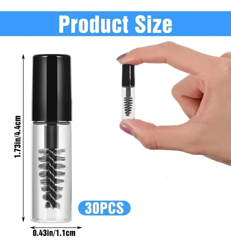 G 30pcs Tubo Máscara 2ml Vacío Viaje Cepillo Mini Crecimient