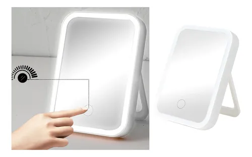 7 Luces Led Maquillaje Tocador Espejo Pantalla Táctil Usb