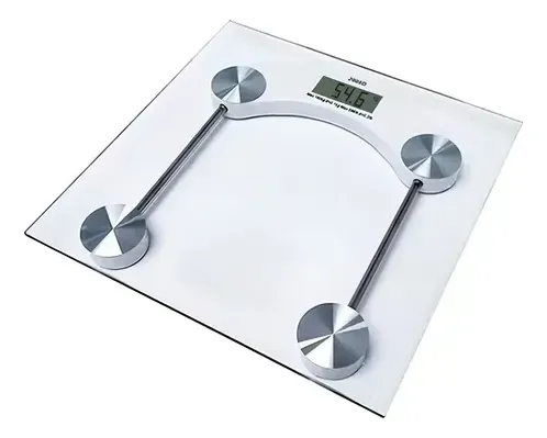 Balanza Portatil Baño Digital De Vidrio 180 Kg Cuadrada