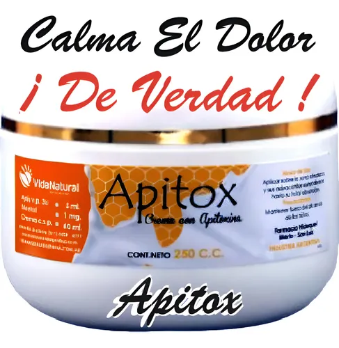 Apitox Crema X 250 G Calma El Dolor De Verdad Reuma Artrosis