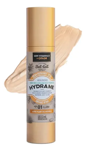 Base Facial Con Color Hidratante Bel Lab Crema Hydra Me 50ml 01 Claro