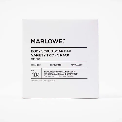 Jabón Exfoliante Corporal Marlowe. Variety Trio No. 102 Para