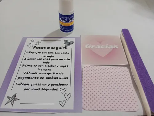 Uñas Press On Almendra Medio Ojo De Gato Lila