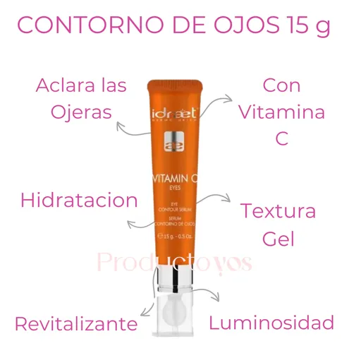 Contorno De Ojos Vitamina C Luminosidad Hidratación Idraet