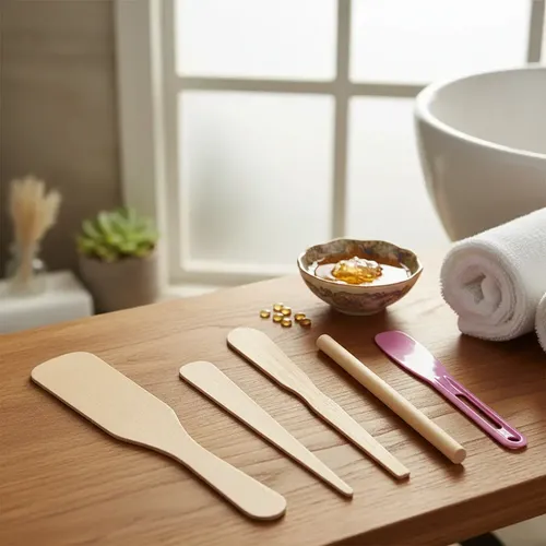 Espátulas Para Depilación Con Cera Madera Depilatoria X5