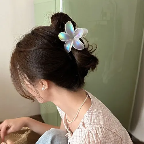 Pinza Para El Pelo Con Forma De Flor De Huevo