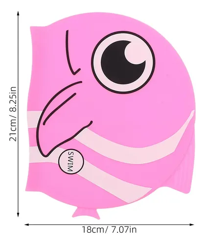 ` Gorro De Natación De Silicona For Niños, 2 Unidades: U