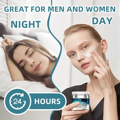 Crema Facial Retinol Y Colágeno 50ml Todo Tipo De Piel Día/noche