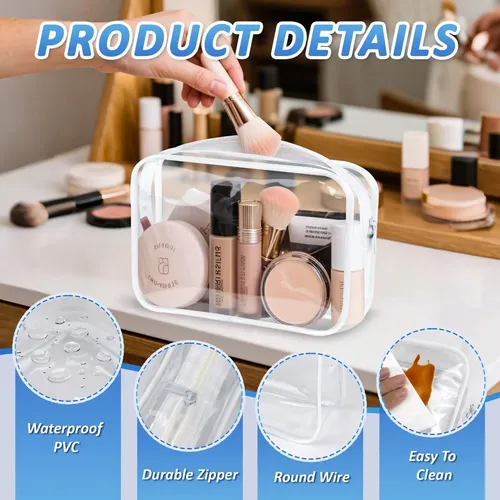 Bolsas De Maquillaje Transparentes Chicaup Tas Neceser Para