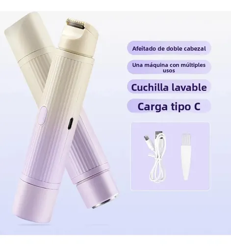 Afeitadora Eléctrica De Doble Cabezal For Mujer, Zona Íntima