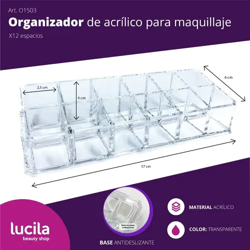 Organizadores Acrílicos Para Maquillaje Set X 5 Piezas