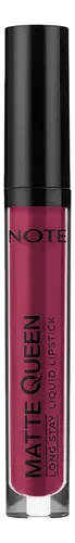 Labial Líquido Note Matte Queen Liquid Lipstick X4,5 Ml Color Bold Berry