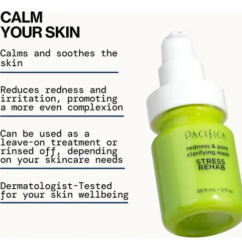 Mascarilla Calmante Pacífica Stress Rehab Niacinamida