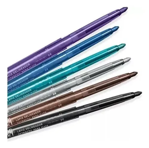 Delineador Retráctil Avon Trend Color Negro Para Ojos Color Esmeralda