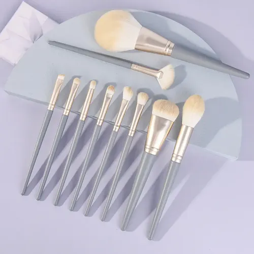 / Set De Brochas De Maquillaje De 10 Piezas Súper Suaves //