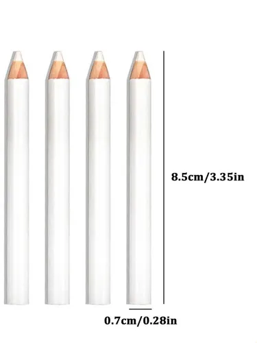 Lápices De Uñas Blancos Con Puntos Para Esmalte De Uñas (paq
