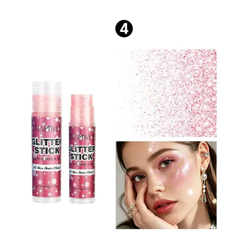 Set De Maquillaje Corporal Con Purpurina De 6 Colores Para E