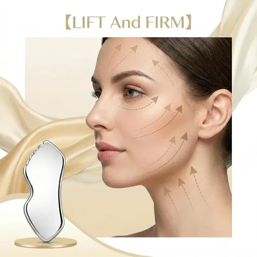 Set 2 Gua Sha Metal Facial Y Corporal Masajeador