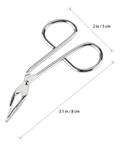 Pinzas Para Cejas, Herramienta Facial Cosmética, Plata, 1 Un