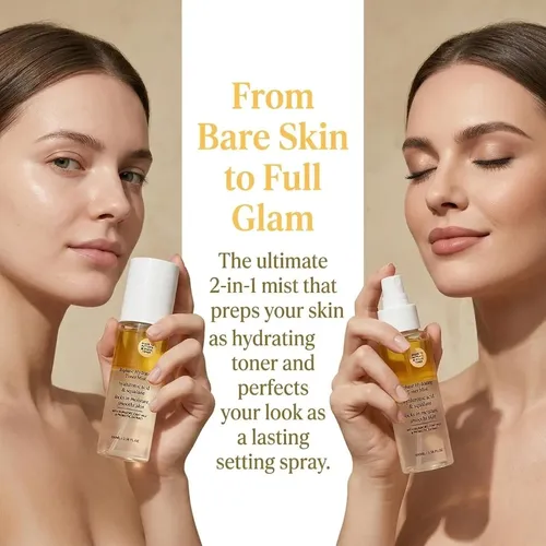Tónico Lechoso Y Bruma Facial Hidratante-spray Fijador 2pcs