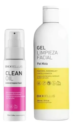 Doble Limpieza Clean Oil + Gel Piel Mixta Biobellus Full Momento De Aplicación Día/noche