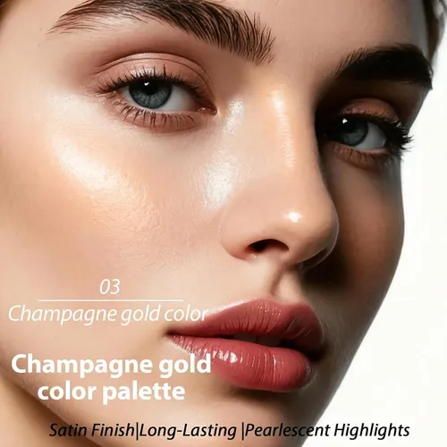 Paleta Iluminadora Maquillaje, Brillo Facial, Pkerus 02-sol