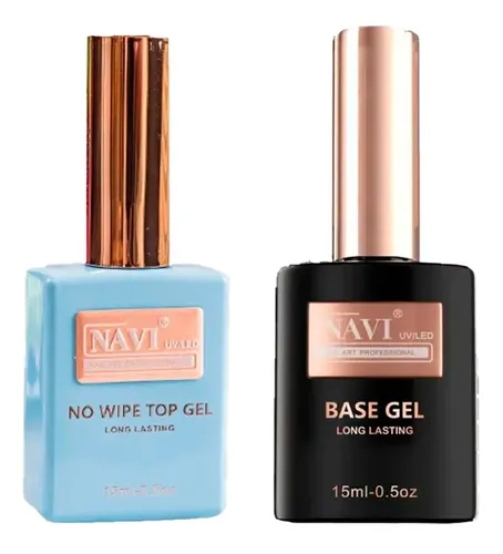 Base Y Top Coat Navi Gel Semipermanente Uv Led Uñas 15ml