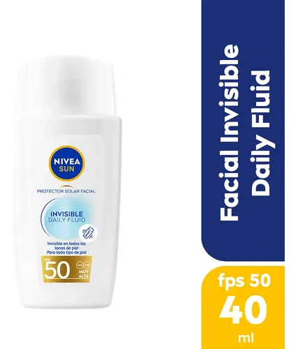 Protector Solar Facial Nivea Sun Invisible Daily Fluid 40ml