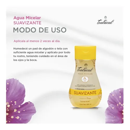 Teatrical Agua Micelar Suave 600 Ml