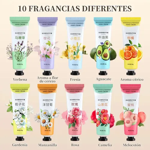 Pack 10 Cremas Manos Reparadoras Hidratantes