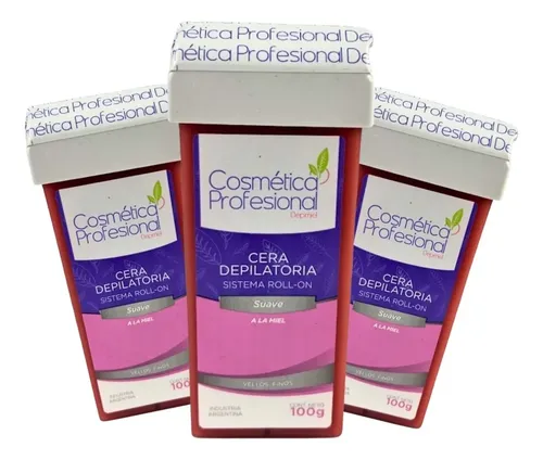 Kit X3 Ceras Roll On Suave Cosmética Profesional