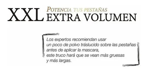 Máscara de Pestañas Dorothy Gray XXL Volumen Negro 16g Voluminizador