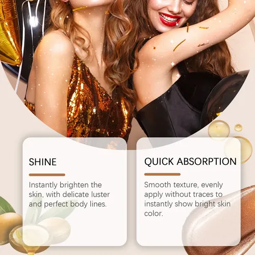 Aceite Eelhoe Body Gold-copper Shimmer, Para Contorno Facial
