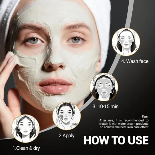 Mascarilla Facial De Arcilla Kaolin Langullci 298g