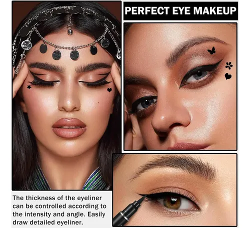Eyeliner Doble Cabeza Negro Xingxyuel Con Sello Impermeable
