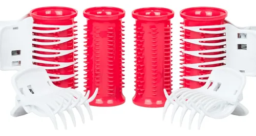 Calista Rulos Térmicos Para Cabello Corto 12 Piezas Rosa
