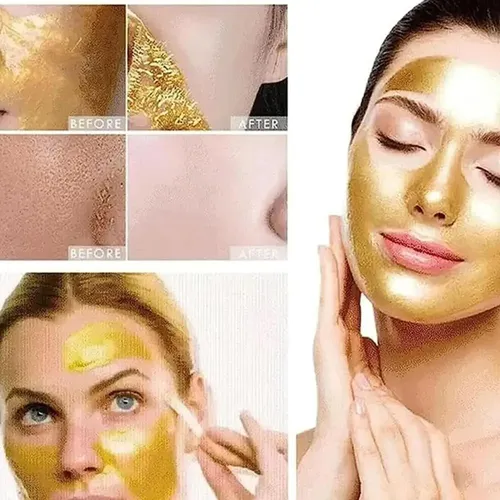 R Mascarilla Facial De Oro De 24 Quilates, Hidratante Y Elim