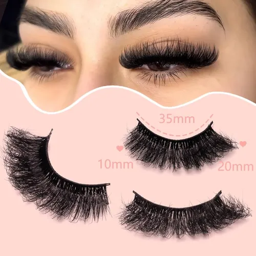Pestañas Postizas Wikbik 20 Pares D22-volume Cat Eye