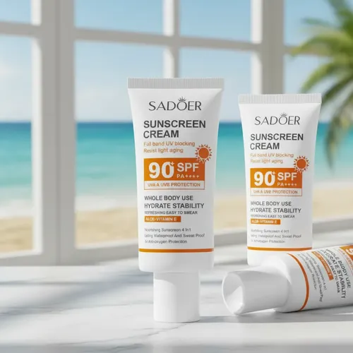 Protector Solar Sadoer Fps 90+ Crema Corporal Aloe Vit E