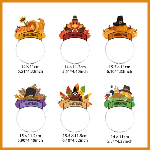 6 Piezas De Accesorios Para Diademas Para Fiesta De Acción D