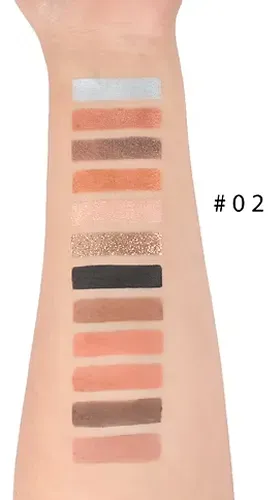 Paleta Sombras Saniye Lovely Bloom Corazones Glitter Matte